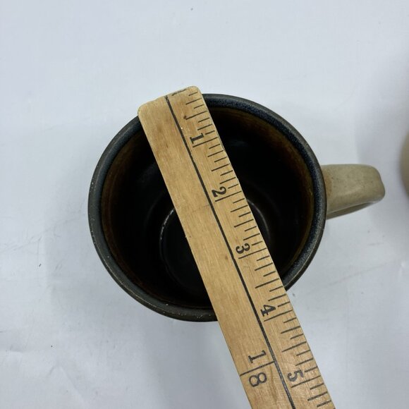 Monroe Salt Works Pottery Mugs Iris Handmade Art Studio Pottery Coffee Cup 4" - Picture 12 of 12
